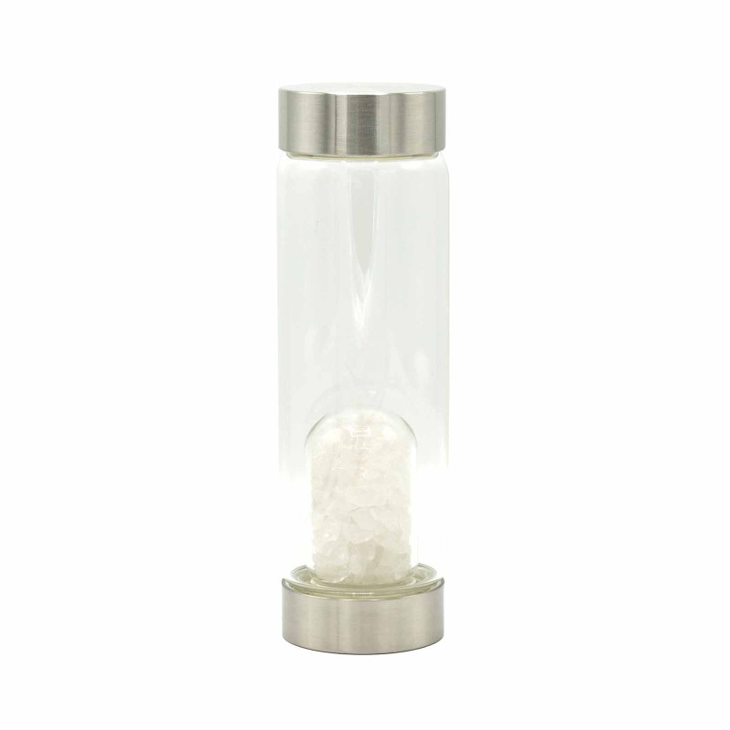 Mineral in Bottle - Purifying Clear Quartz - Fragments-MINERALS IN A BOTTLE-HOSTENATURA