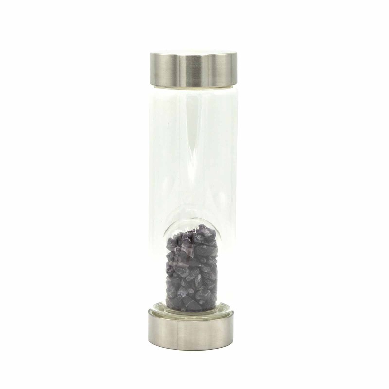 Mineral in a Bottle - Relaxing Amethyst - Fragments-MINERALS IN A BOTTLE-HOSTENATURA