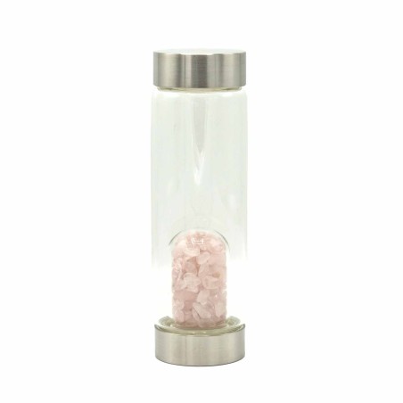 Mineral en Botella - Cuarzo Rosa Rejuvenecedor - Fragmentos