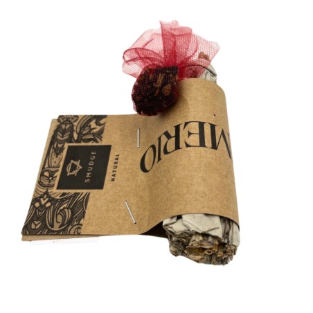 Atado de Salvia Blanca y Clavo Smudge Made in México - Atado de Hierba 10cm