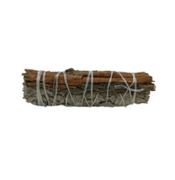 Faisceau de sauge blanche, cèdre et cannelle fabriqué au Mexique - Faisceau d'herbe 10 cm