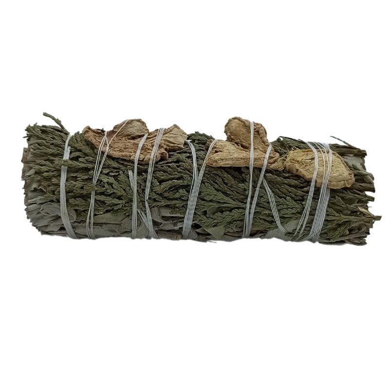 Bundle of Grass - White Sage, Ginger and Cedar-HERBAL STICKS-HOSTENATURA