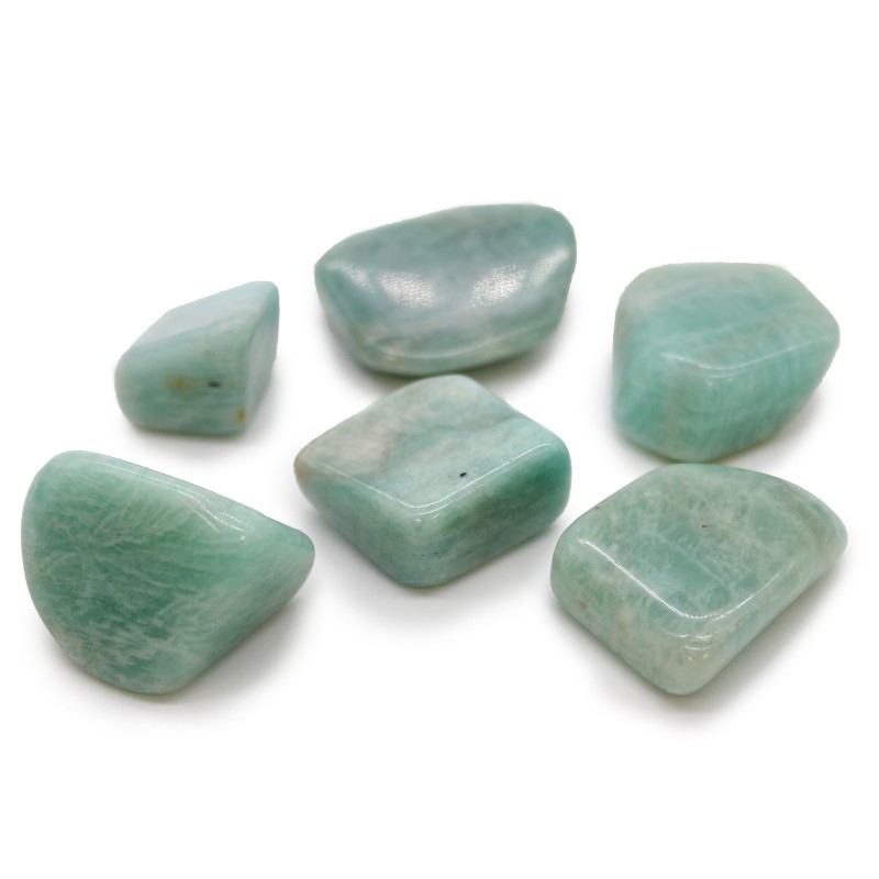 Natural Stones XL - Amazonite - 18 units-XL NATURAL STONES-HOSTENATURA