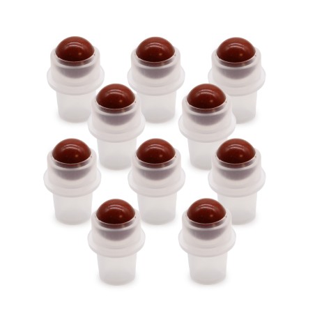 Edelstein Roller Spitze für 5ml Flasche - Roter Jaspis