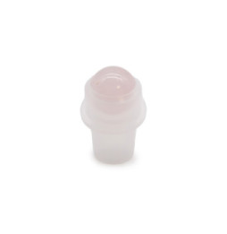 Punta de rodillo de piedras preciosas para botella de 5 ml - Cuarzo rosa