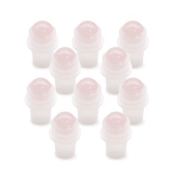 Embout Roller Gemstone pour Flacon de 5ml - Quartz Rose