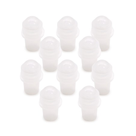 Ponta de rolo de pedras preciosas para garrafa de 5ml - Rock Quartz