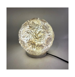 Lámpara Boho Sea Shell - Globo Rosa - 15cm