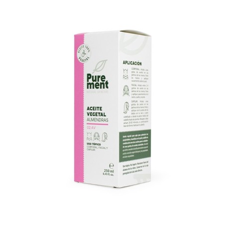 ACEITE VEGETAL DE ALMENDRAS 250ML PUREMENT