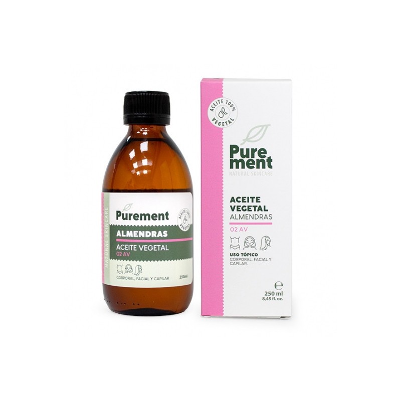 ACEITE VEGETAL DE AMENDORAS 250ML PUREMENTO-ACEITES VEXETAIS-HOSTENATURA