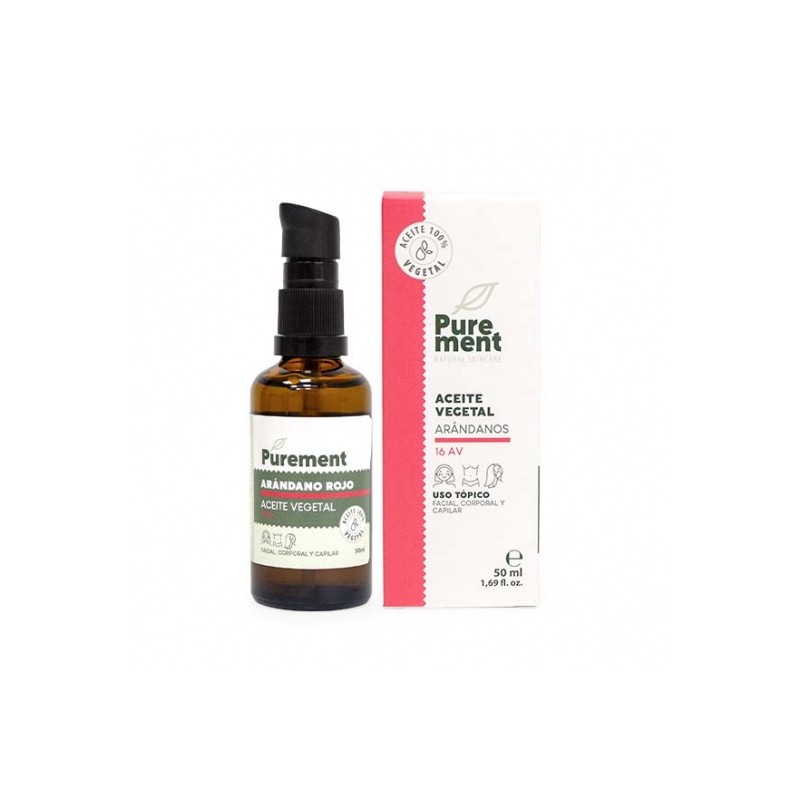 ACEITE VEGETAL DE ARANDÁNDOS 50ML PUREMENTO-ACEITES VEXETAIS-HOSTENATURA