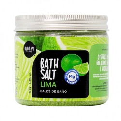 SALI DA BAGNO DEL MAR MORTO VASO 150GR BOLLE DI LIME E COLORI