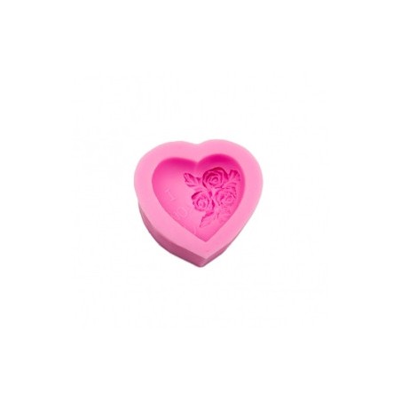SILIKONFORM SEIFE HERZ MIT BLUMEN ICH LIEBE DICH