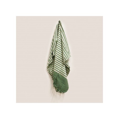 Paréo en coton - 100x180 cm - Vert