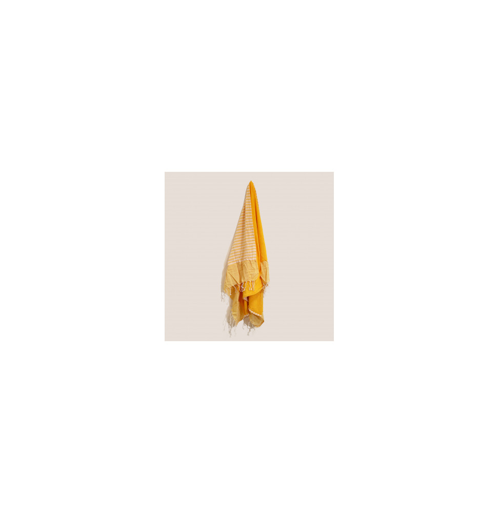 Pareo de algodon - 100x180 cm - Amarillo