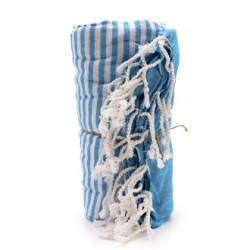 Cotton towel - Pareo - 100x180 cm - Sky Blue