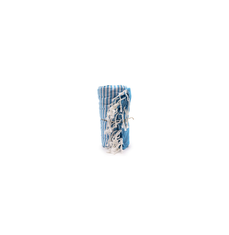 Toalla de algodon - Pareo - 100x180 cm - Azul Cielo