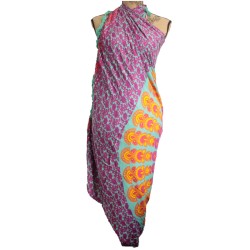 Sarong with Mandala design - Purple - 100x140cm