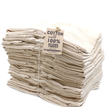 25x 8oz Husă pentru sac de grâu natural - Fără imprimare - 40x14 (cm)