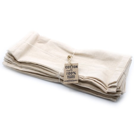 25x Funda (interior) para Bolsa de trigo de algodón natural de 4 oz 37.5x14 (cm)
