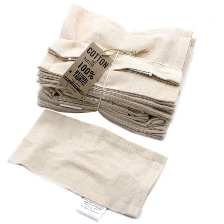 50x Almohadilla para ojos - Algodón natural 4 oz - 20x11x0.5 (cm)