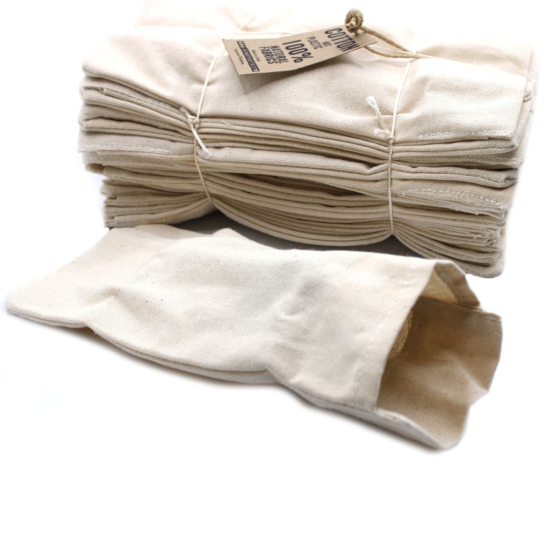 50x Cotton Eye Pad 8 oz - Unprinted - 23x11x1 (cm)-WHEAT BAGS-HOSTENATURA