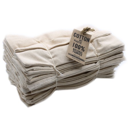 50x Almohadilla para ojos de Algodón 8 oz - Sin impresión - 23x11x1 (cm)
