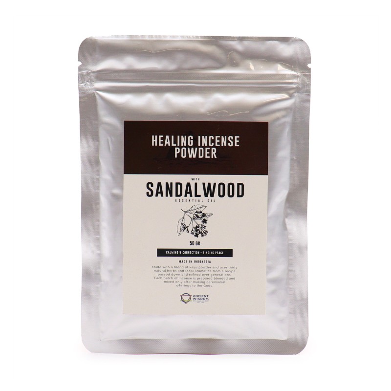 Healing Incense Powder - Sandalwood 50 gr-HEALING INCENSE POWDER-HOSTENATURA