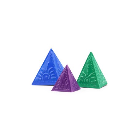 Räucherstäbchenpulver-Formen-Set - Blau, Grün & Lila