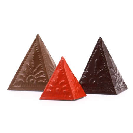 Juego de Moldes para Incienso en Polvo - Marrón Claro, Marrón Oscuro y Naranja