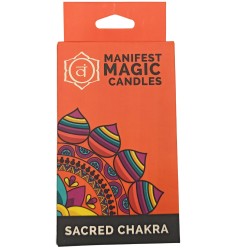 Bougies Magiques Manifest (paquet de 12) - Orange - Chakra Sacré SWADISHTHANA