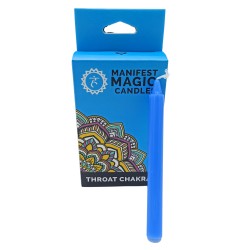 Candele magiche Manifest (confezione da 12) - Blu - Chakra della gola