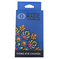 Candele magiche manifest (confezione da 12) - Blu scuro - Chakra del terzo occhio