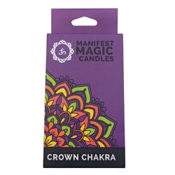 Candele magiche manifest (confezione da 12) - Viola - Chakra della corona