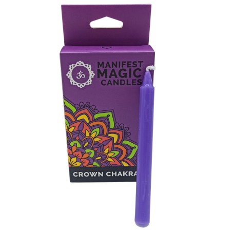 Manifest Magic Candles (12er-Pack) - Lila - Kronenchakra