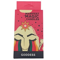 Bougies Magic Manifest (paquet de 12) - Rose - Goddess Ritual