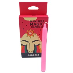 Bougies Magic Manifest (paquet de 12) - Rose - Goddess Ritual