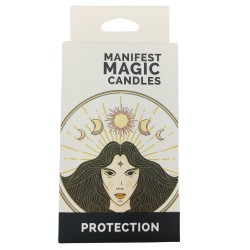 Lumanari magice Manifest (pachet de 12) - Ivory - Ritual de protectie