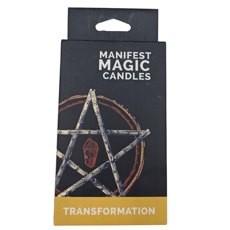 Bougies Manifest Magic (paquet de 12) - Noir - Rituel de Transformation-BOUGIES DE SORTS MAGIQUES-HOSTENATURA