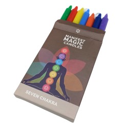 Bougies Seven Chakras Manifesto (paquet de 7)