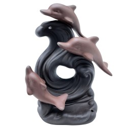 Reverse Reflux Incense Burner - Dolphin Wave