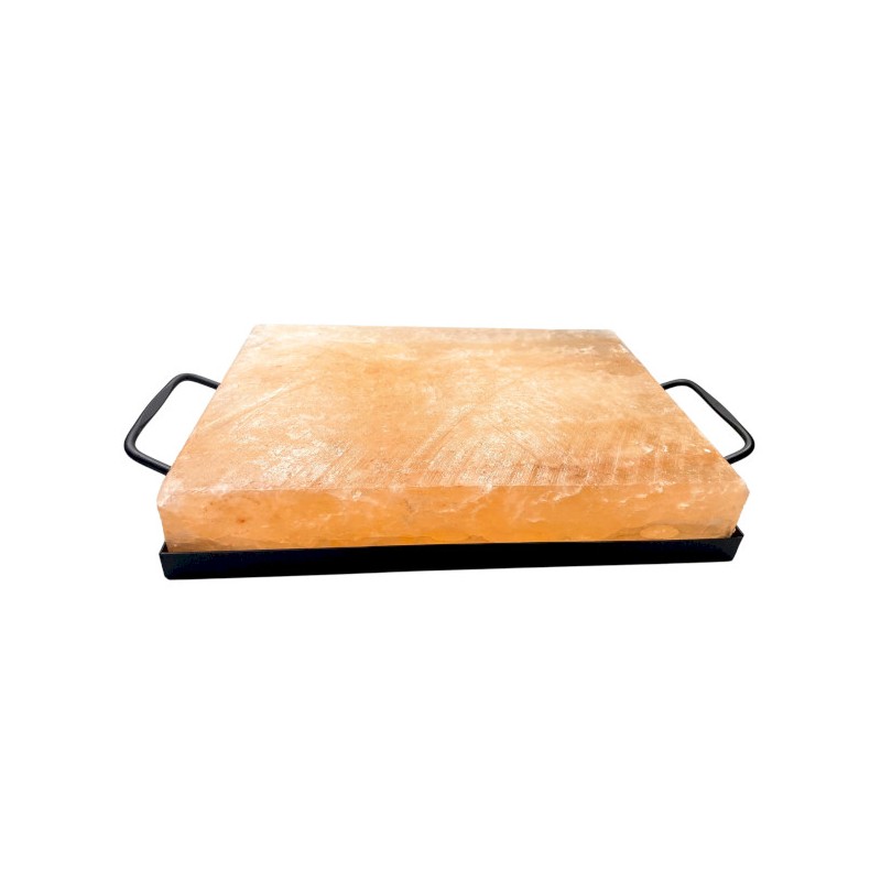 Assiette de cuisine - Barbecue au sel de l’Himalaya - 30x20x5cm-Commencer-HOSTENATURA