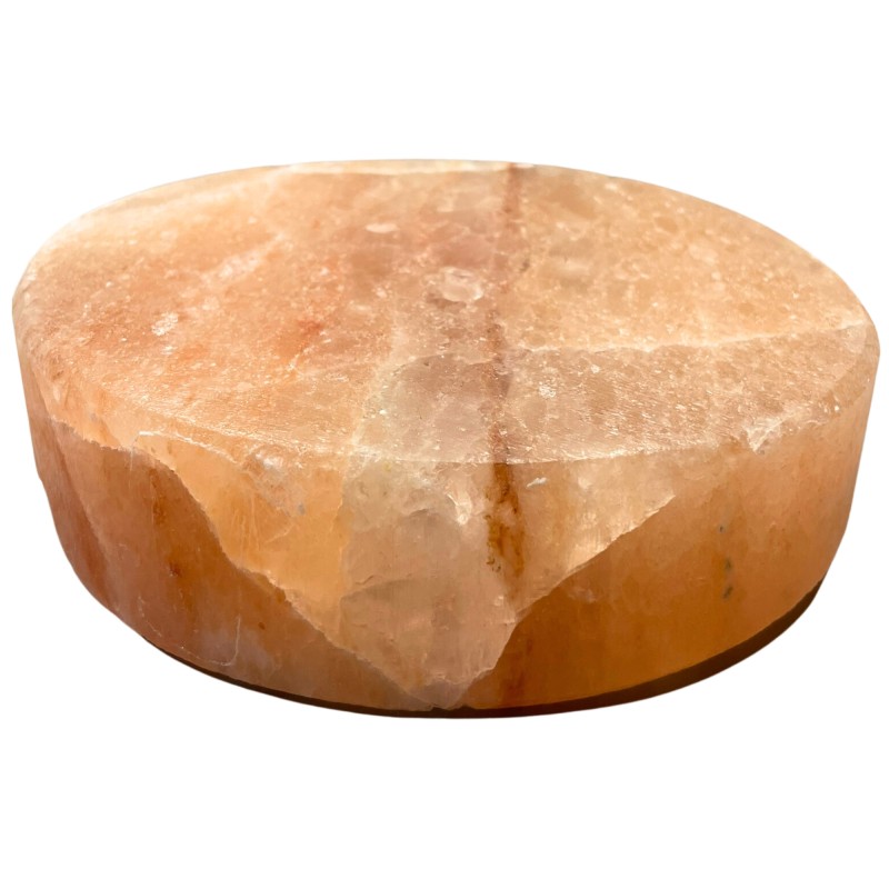 Kookplaat - Himalaya Zout - Rond - 20x20x5cm-HIMALAYA ZOUT KOOKPLATEN-HOSTENATURA