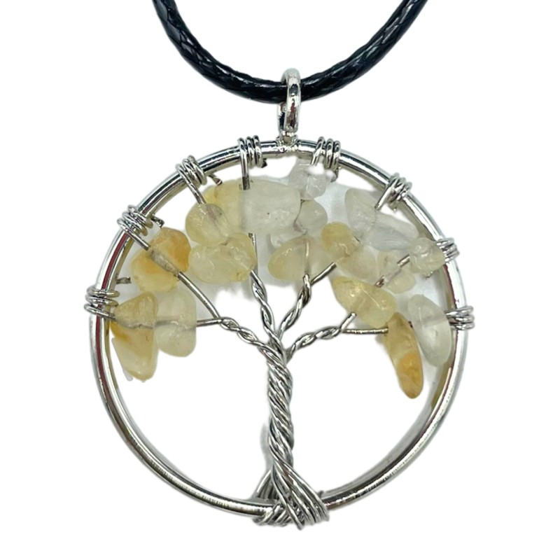 Pendentif Arbre de Vie - Cornaline-PENDENTIF GEMMES ARBRE DE VIE-HOSTENATURA