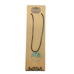 Tree of Life Pendant - Jade