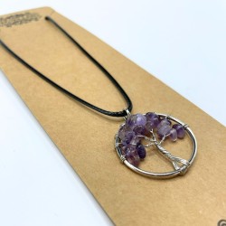 Tree of Life Pendant - Amethyst