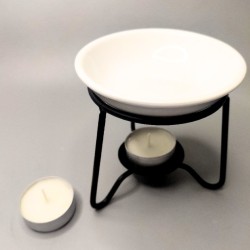 Single Ceramic and Metal Oil Holder Burner