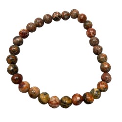 Precious Stone Manifestation Bracelet - Lepard Skin - Courage