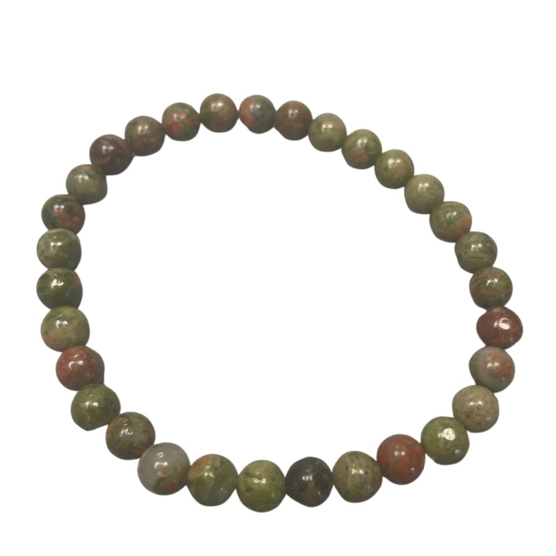 Pulseira de Manifestação de Pedras Preciosas - Jaspe Verde - Crescimento-PULSEIRAS COLAR PEDRAS-HOSTENATURA