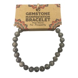 Gemstone Manifestation Bracelet - Map Stone - Prosperity